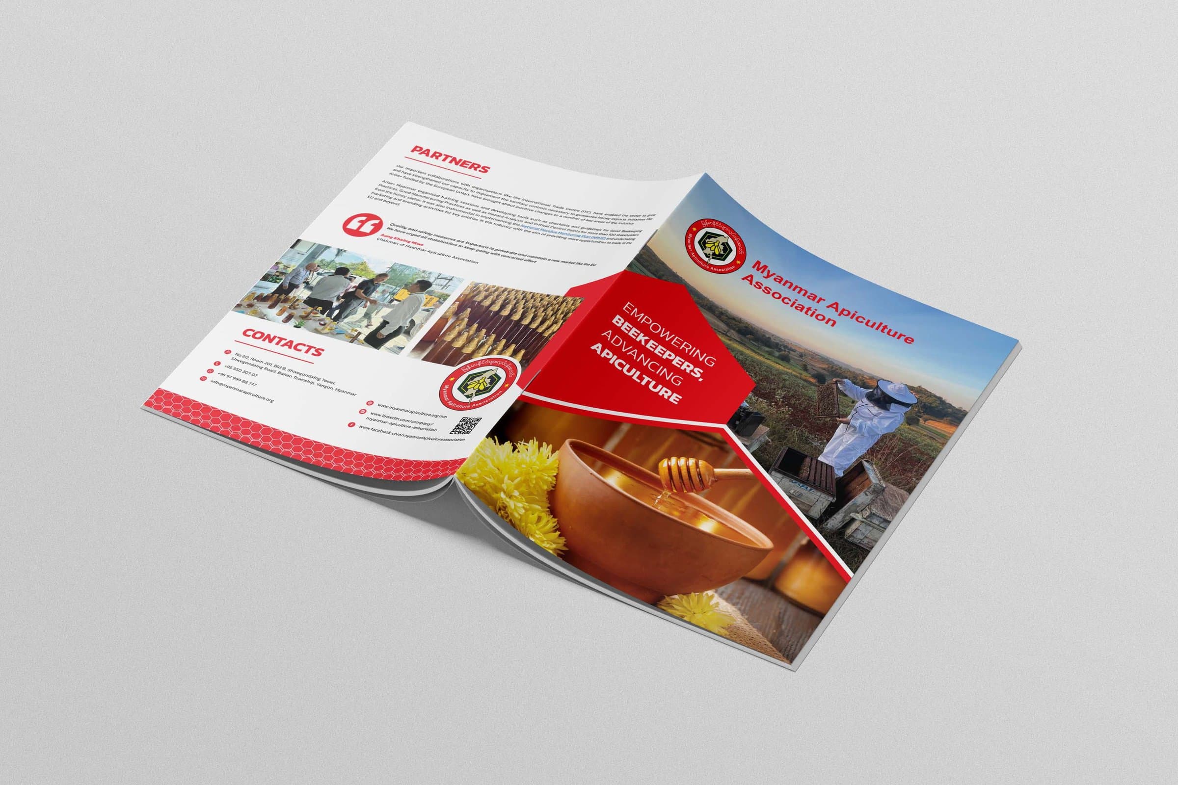 Association brochure — cover and back