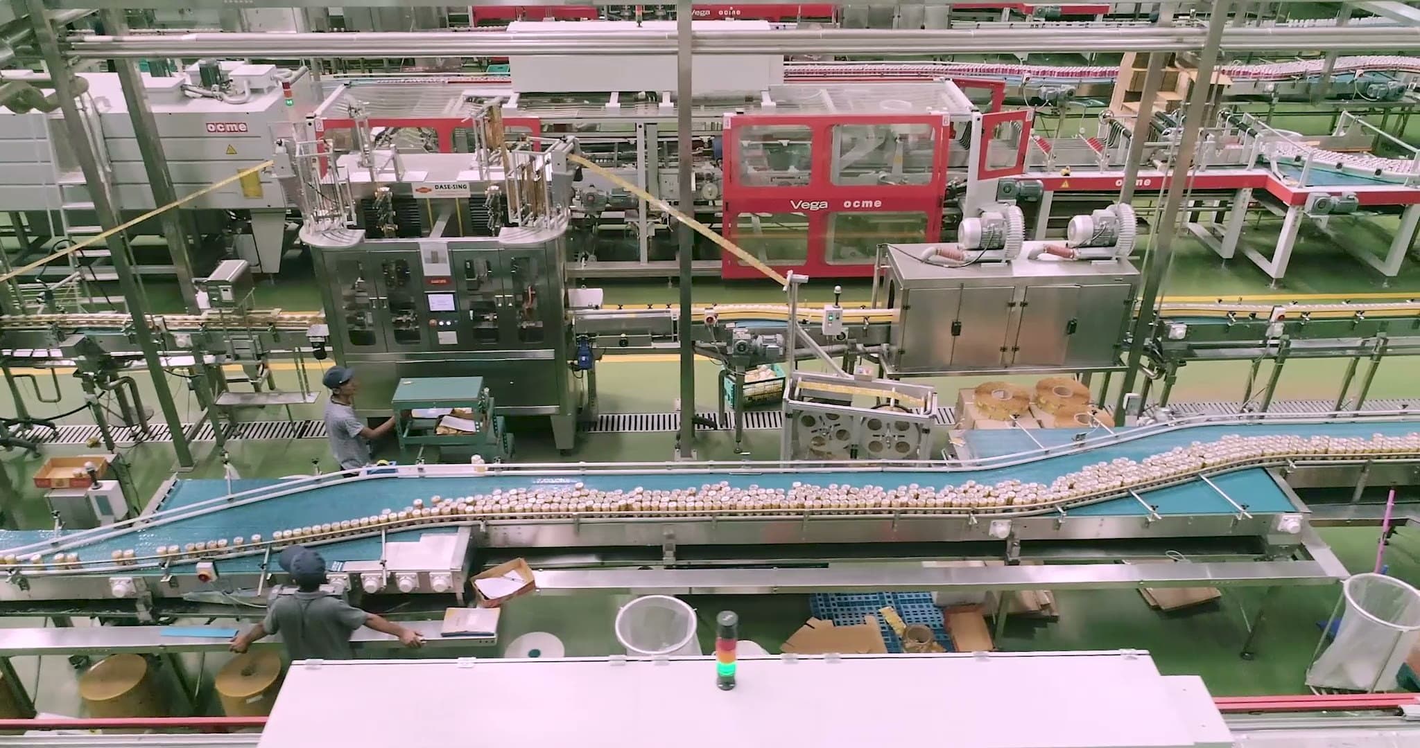 On the bottling line