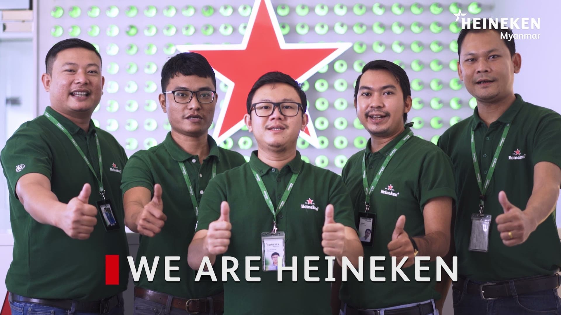 'We are Heineken' — the closing frame