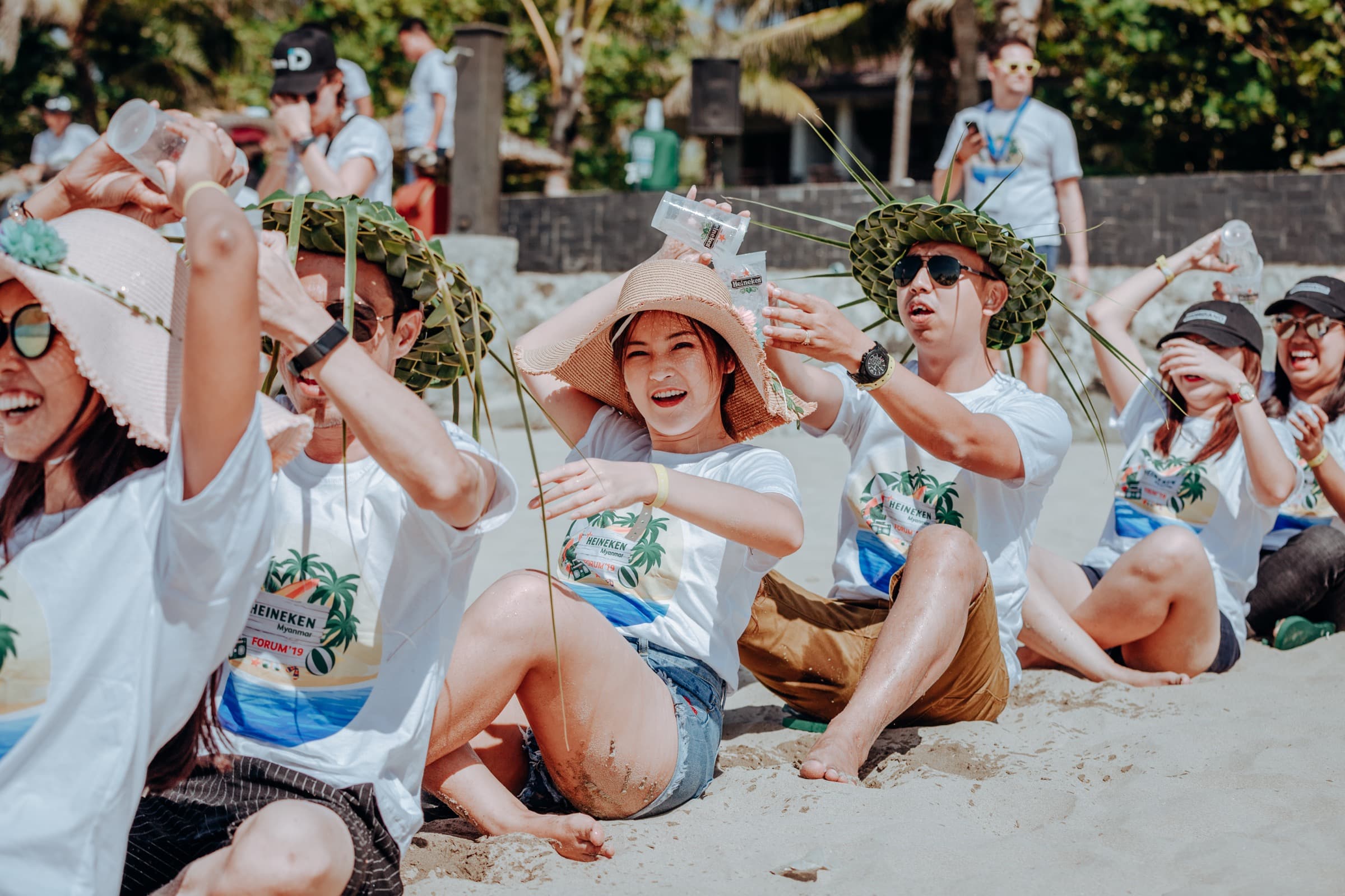 Heineken Forum '19 — beach team games at Ngwe Saung