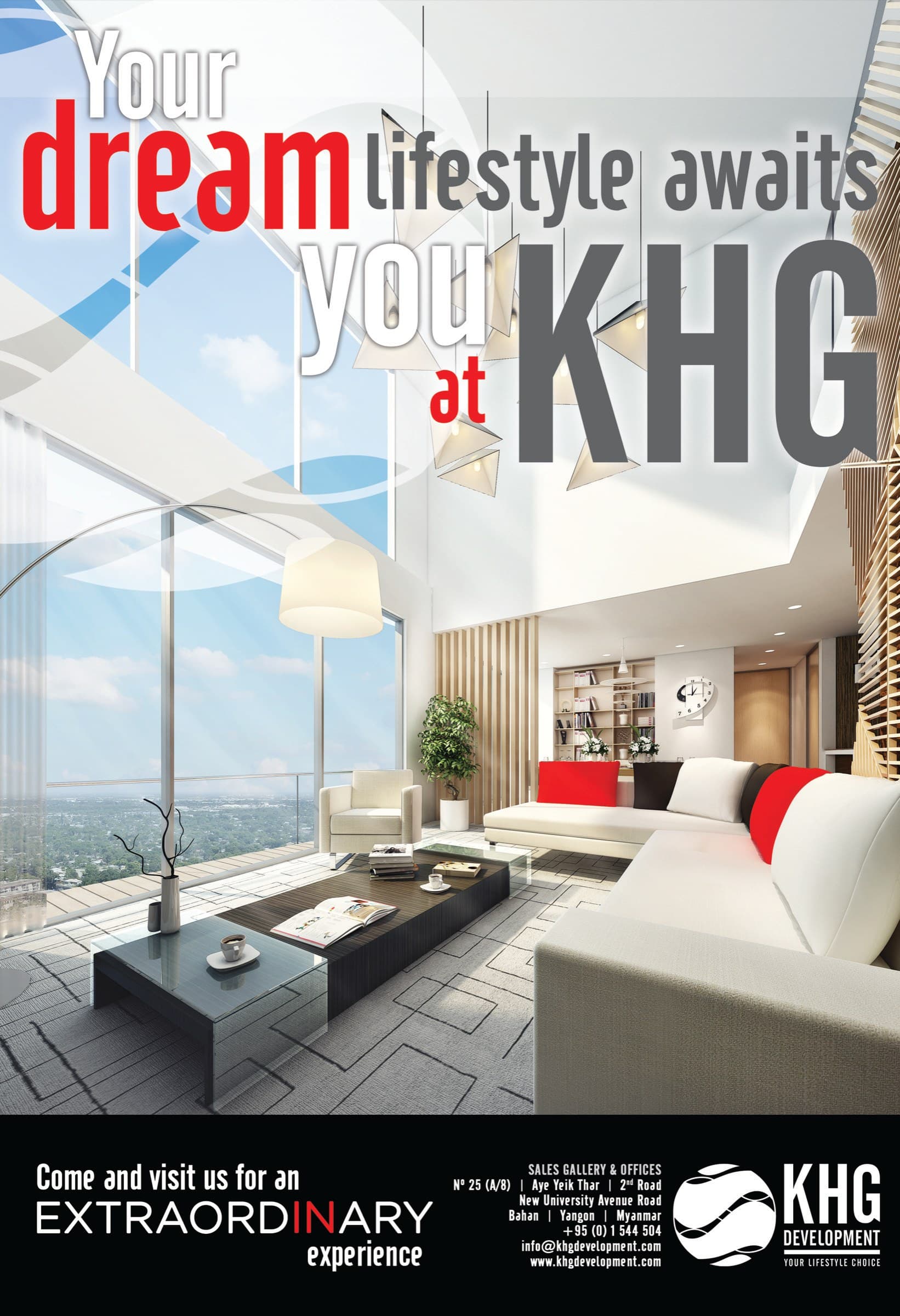 Infinity by KHG — full-page press advertisement, Myanmar Times