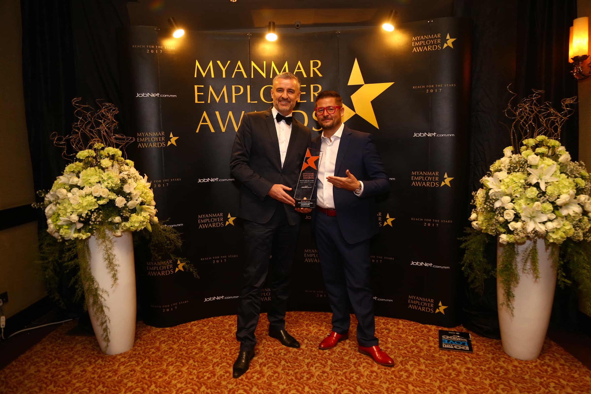 Myanmar Employer Awards — the same booth as built