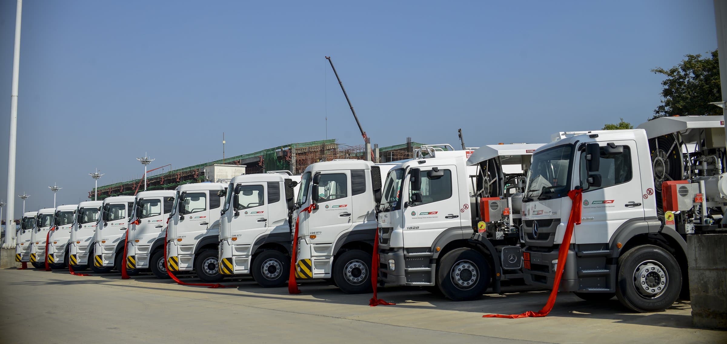 The refueller fleet, ribboned for launch