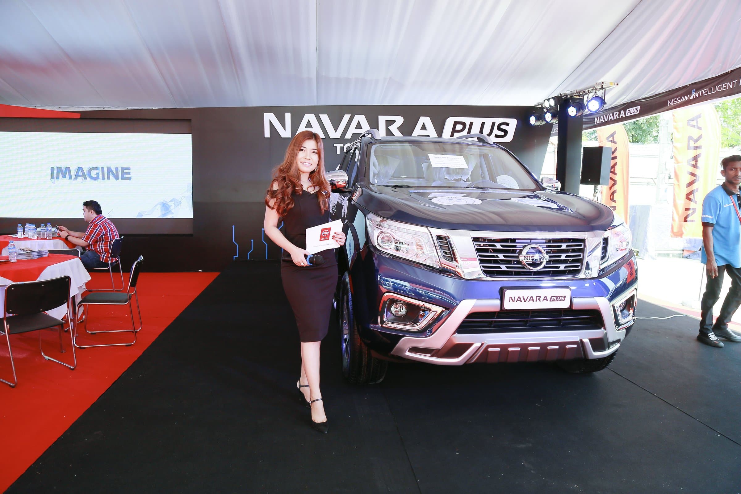 Presenter programme on the pavilion stage
