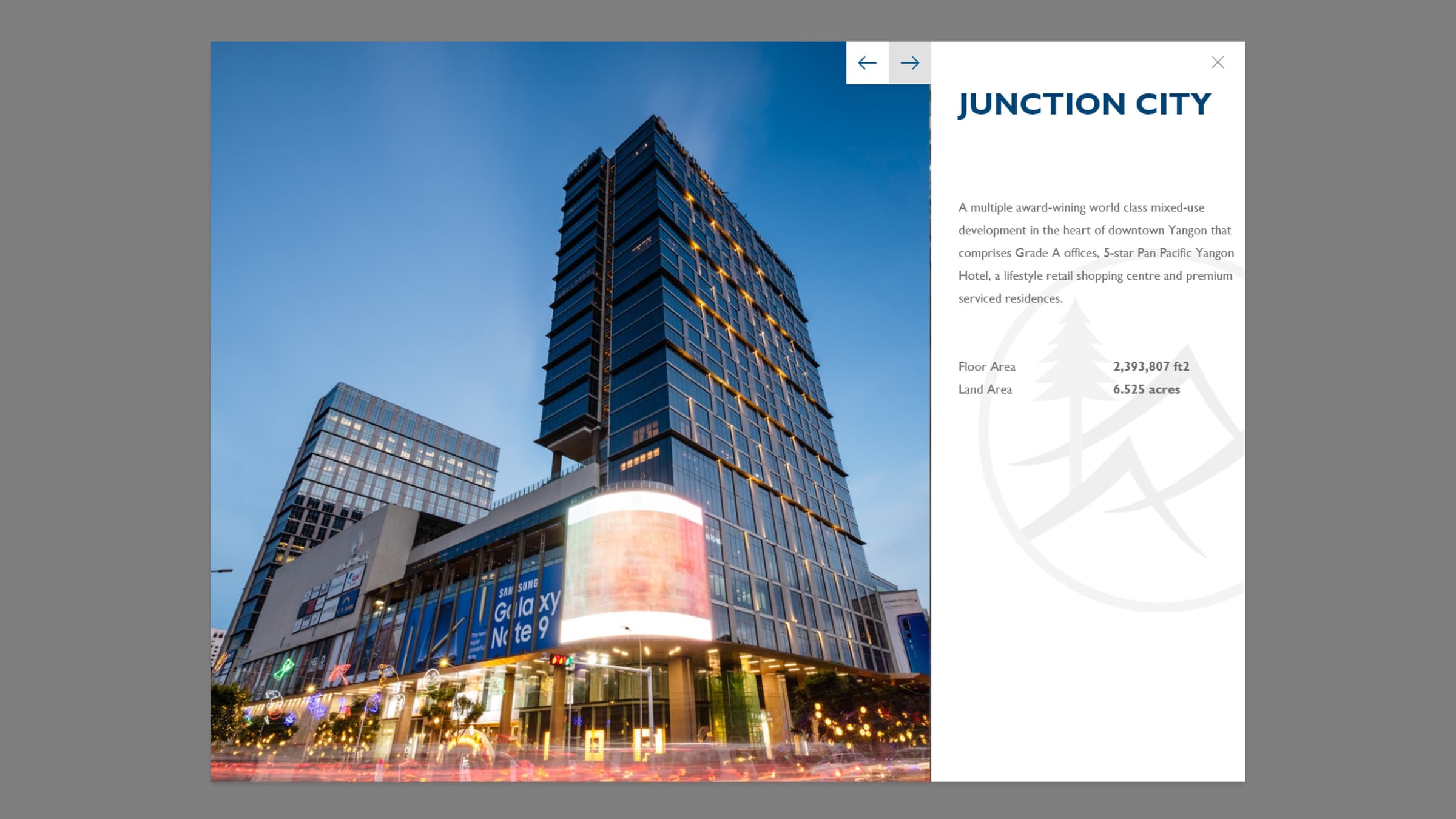 Project detail view — Junction City case study