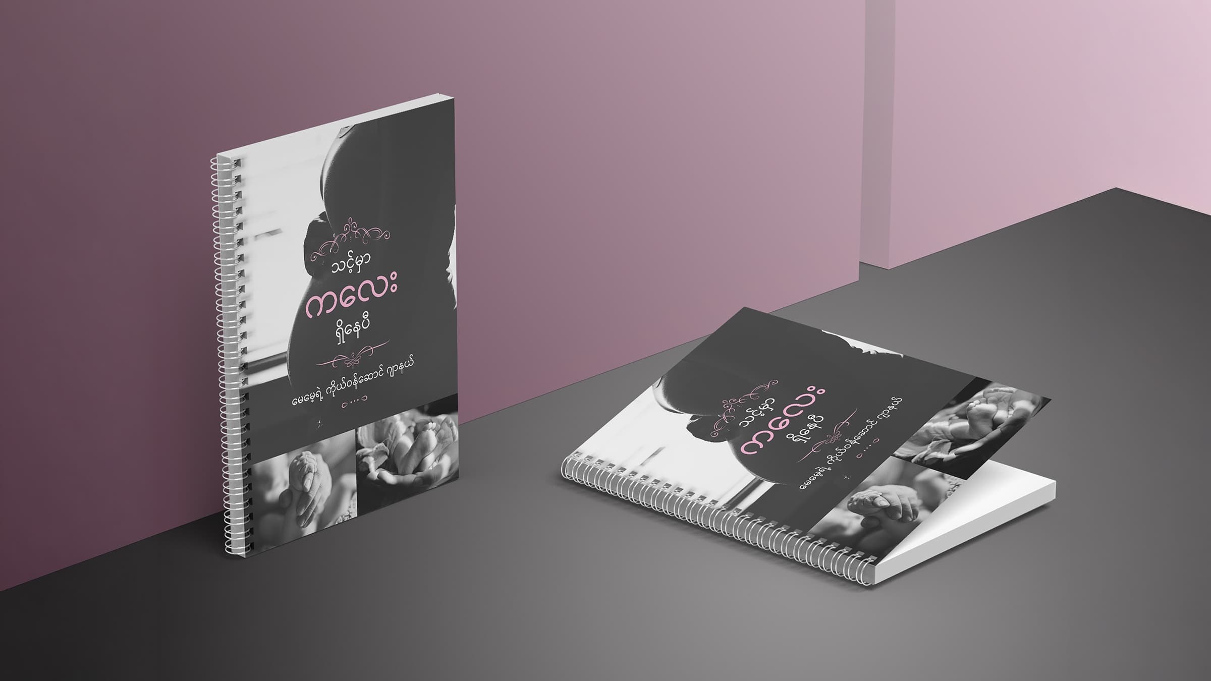 Mother's pregnancy journal, wire-bound edition