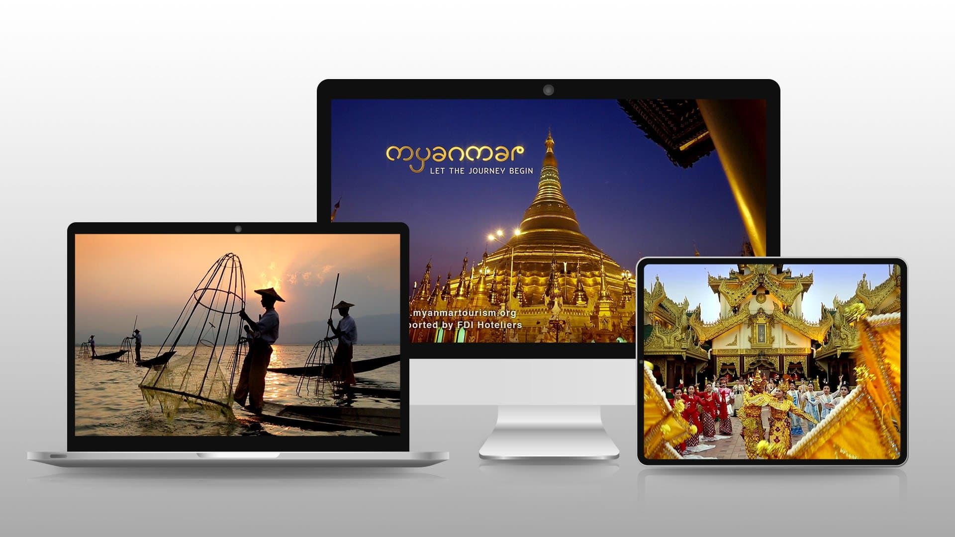 myanmartourism.org — the destination site across desktop, tablet and mobile