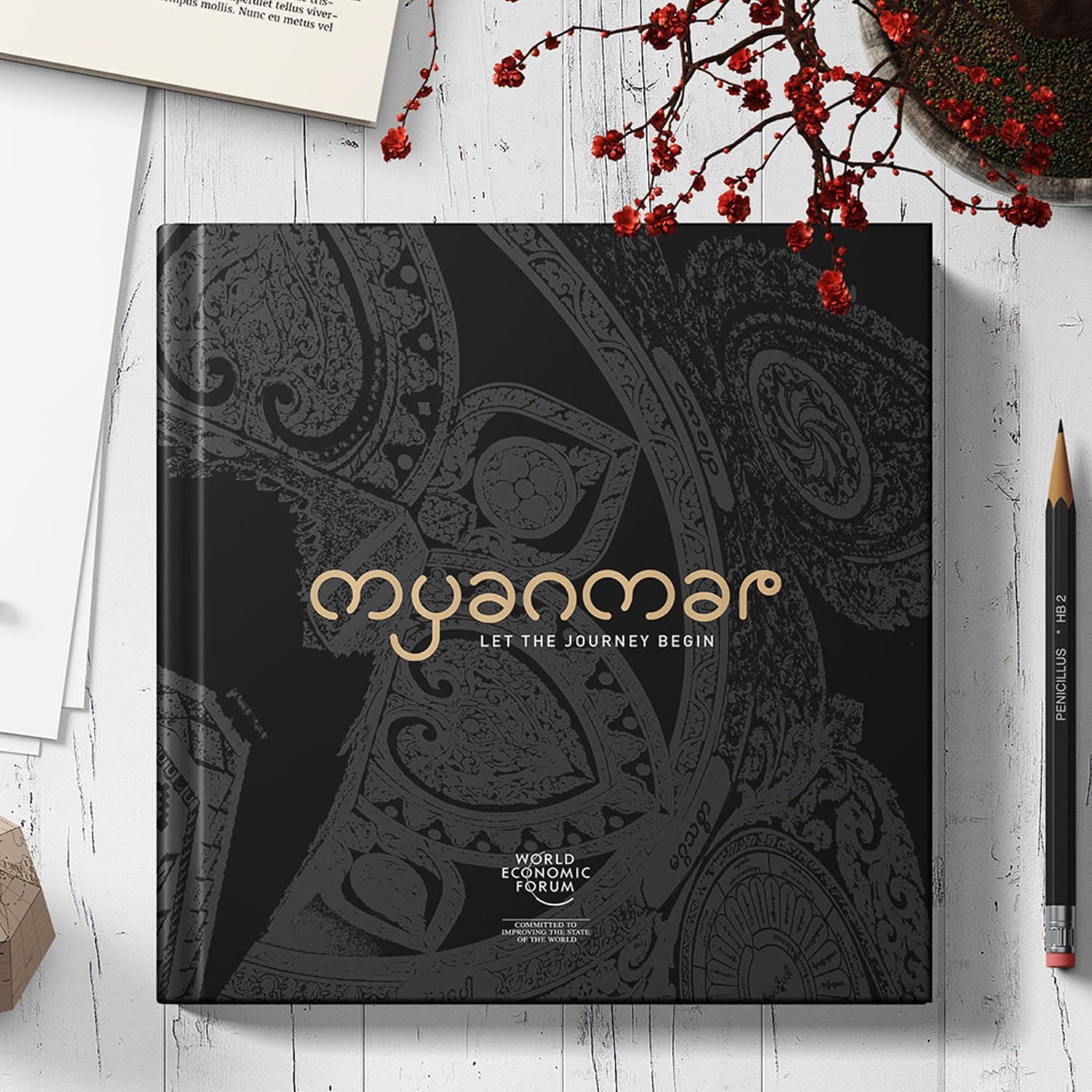 'Myanmar — Let the Journey Begin' hardcover book for the World Economic Forum