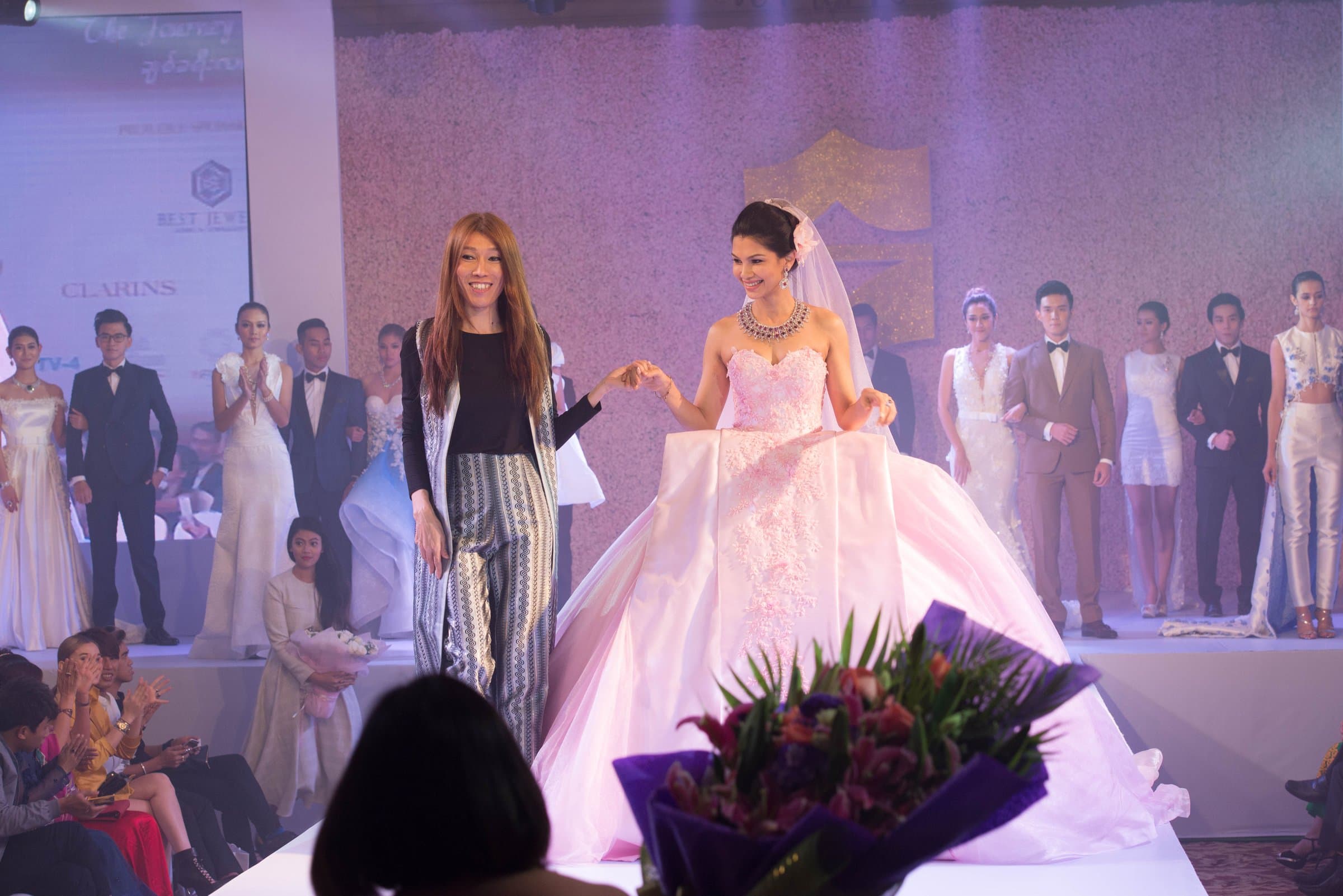 Bridal finale at the Sule Shangri-La fair